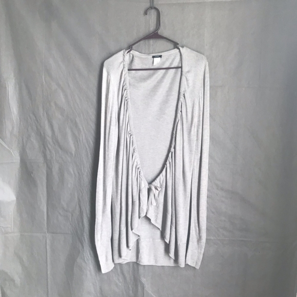 J. Crew Sweaters - J. Crew  tie front gray cardigan